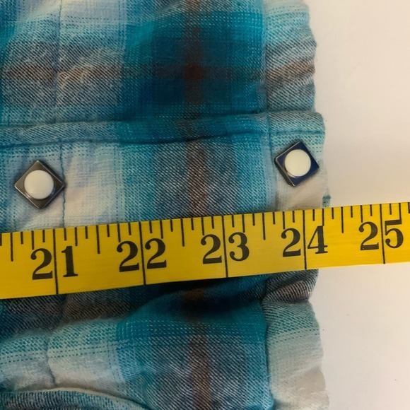 STETSON Western Cowboy‎ Cowgirl Plaid Pearl Snap Puffer Vest Jacket - Picture 14 of 14